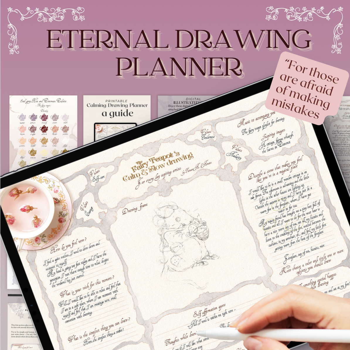 Eternal drawing planner cover_tamaradamato_thefairyteapot